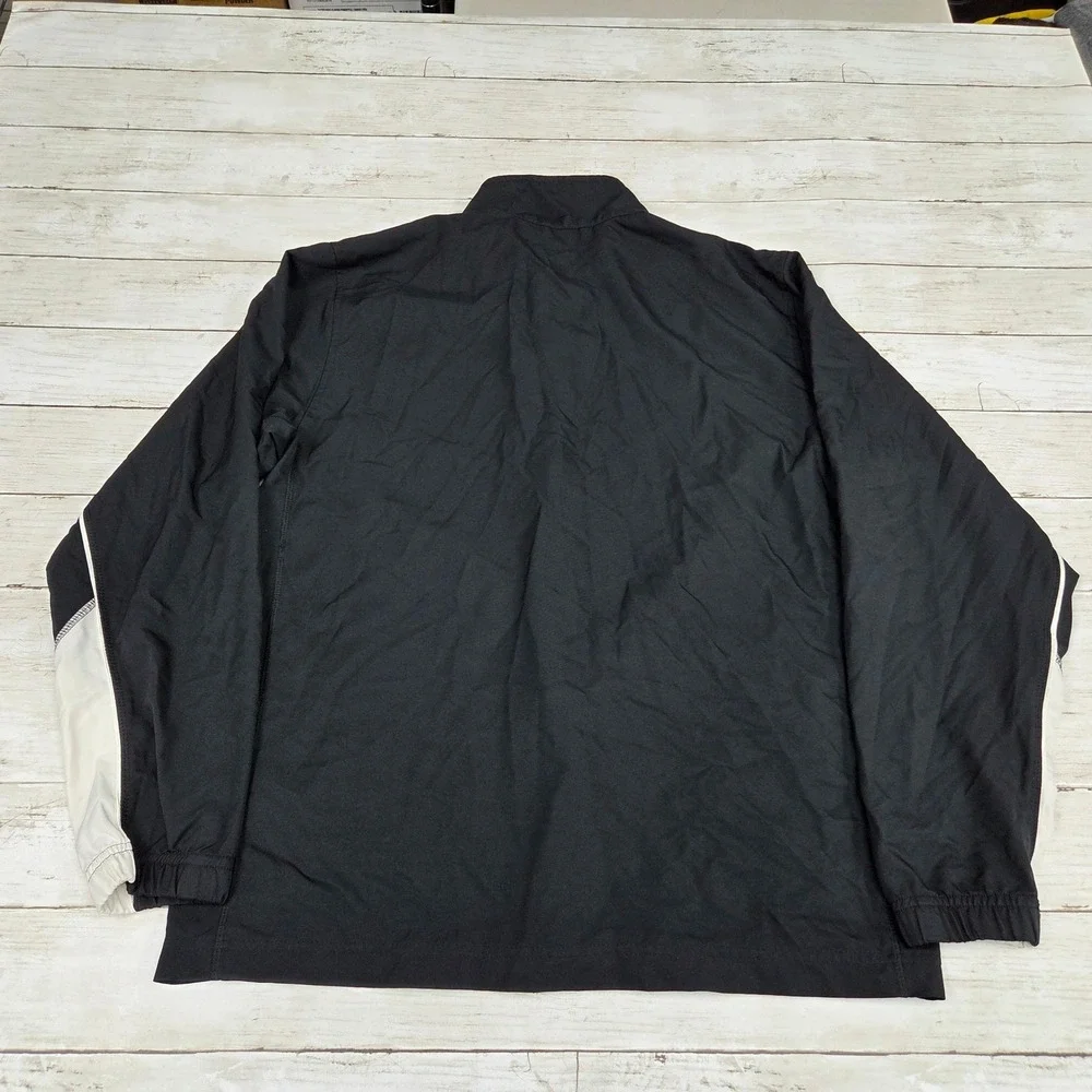Nike Track Jacket Mens Large Black Dri-FIT Full‎ Zip CS Logo 535632-012 Athletic